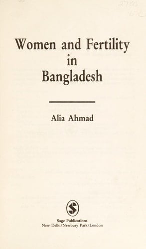 Women and Fertility in Bangladesh
