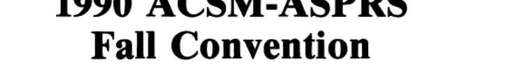1990 ACSM-ASPRS Fall Convention Technical Papers, 5-10 November 1990