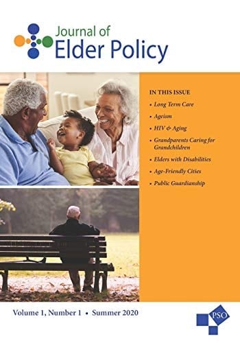 Journal of Elder Policy Volume 1, Number 1, Summer 2020