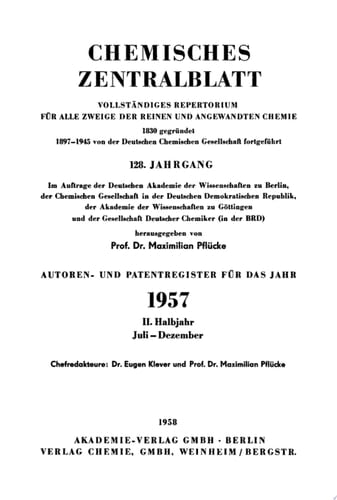 1957, II. Halbjahr: Juli – Dezember