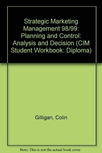 Strategic Marketing Management, 1998-99