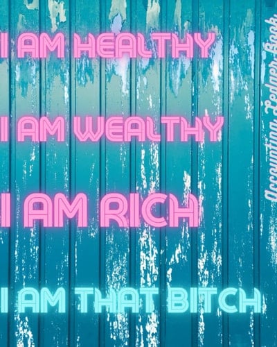 I Am Healthy, I Am Wealthy, I Am Rich, I Am That Bitch Accounting Ledger