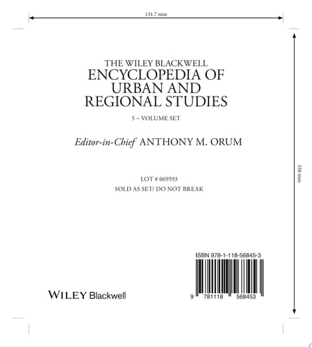 The Wiley-Blackwell Encyclopedia of Urban and Regional Studies