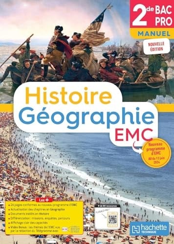 Histoire-Géographie EMC 2de Bac Pro Manuel