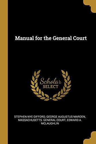 Manual for the General Court
