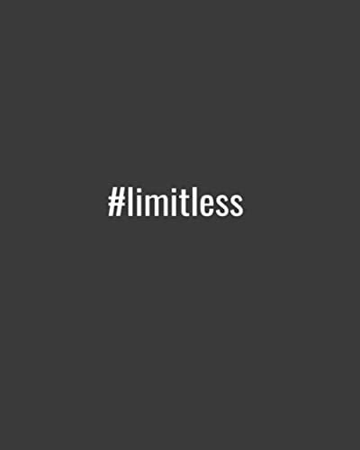 #limitless 100 Pages Notebook Journal College Ruled 8x10