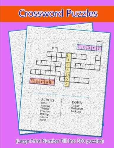Crossword Puzzles :Brain Games - Large Print