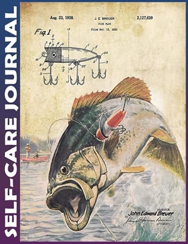 Self-care Journal: Fishing Plug Art Invest few minutes daily to Mental, Physical and Emotional Health Planner, Tracker Notebook Record Book