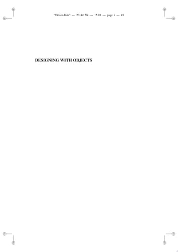 Designing with Objects Object-Oriented Design Patterns Explained with Stories from Harry Potter