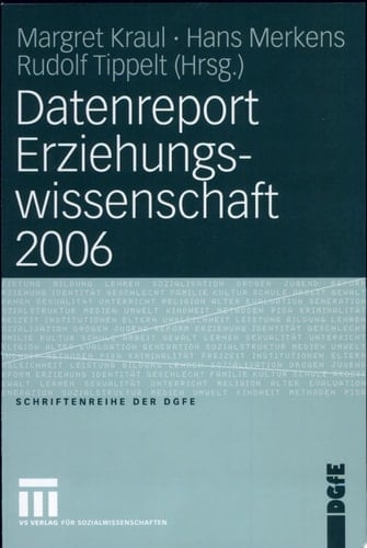 Datenreport Erziehungswissenschaft 2006