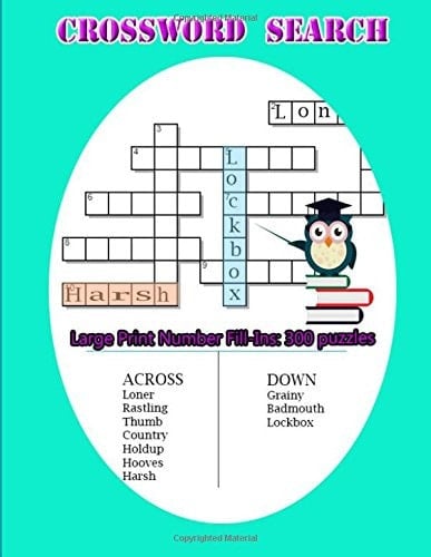 CrossWord Search :Brain Games - Large Print