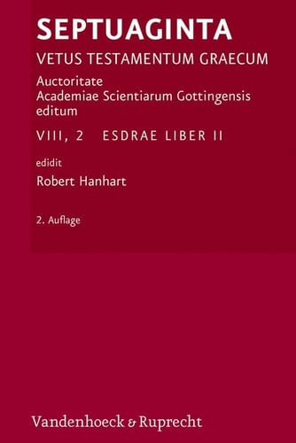 Esdrae liber 2 Vol. 8\2 ; Esdrae liber 2 ; ed. Robert Hanhart
