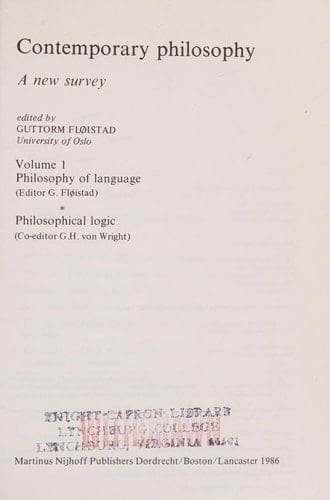 Philosophy of Mind/Philosophie de l’esprit