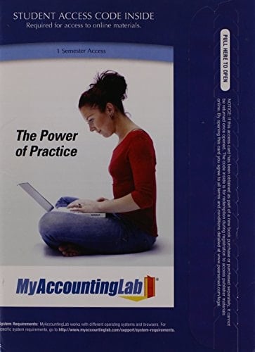 MyAccountingLab with Pearson EText -- Access Card -- for Managerial Accounting
