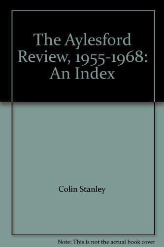 The Aylesford Review, 1955-1968: An Index