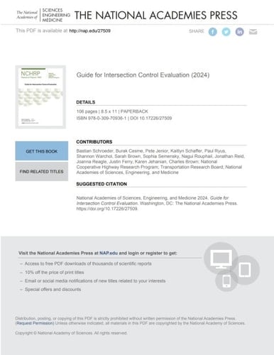 Guide for Intersection Control Evaluation