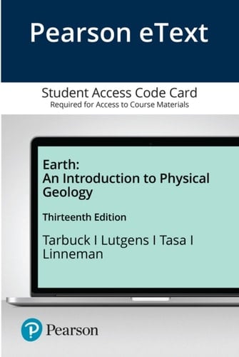 Pearson Etext Earth Access Card An Introduction to Physical Geology