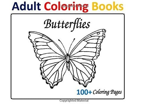 Adult Coloring Books Butterflies