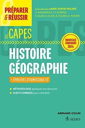 Préparer et réussir le CAPES d'histoire-géographie épreuves d'admissibilité