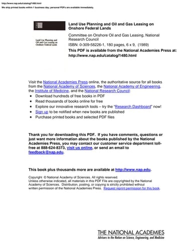 Land Use Planning and Oil and Gas Leasing on Onshore Federal Lands