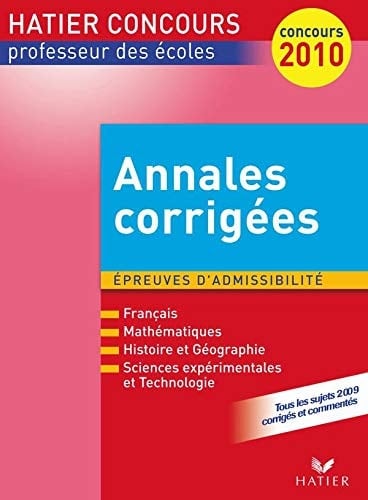 Annales corrigées Session 2009