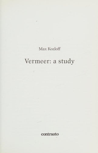 Vermeer: A Study (Logos)