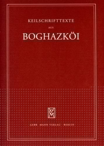 Textfunde von Büyükkale aus den Jahren 1955-1959