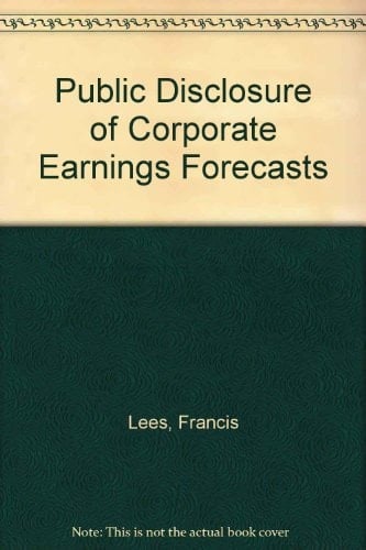 Public Disclosure of Corporate Earnings Forecasts