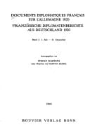 Documents diplomatiques français sur l'Allemagne 1920 =: Französische Diplomatenberichte aus Deutschland 1920