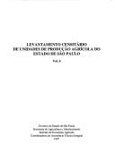 Levantamento censitário de unidades de produção agrícola do Estado de São Paulo