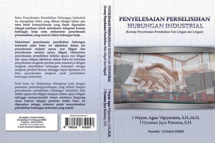 Penyelesaian Perselisihan Hubungan Industrial (Konsep Penyelesaian Perselisihan Non Litigasi dan Litigasi)