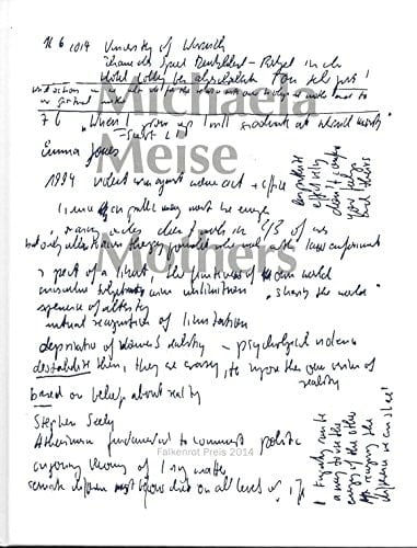 Michaela Meise - mothers Falkenrot Preis 2014 ; [... anlässlich der Ausstellung und Preisverleihung zum "Falkenrot Preis 2014" im Künstlerhaus Bethanien Berlin (19. November - 14. Dezember 2014)]