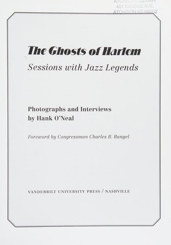 The Ghosts of Harlem: Sessions with Jazz Legends