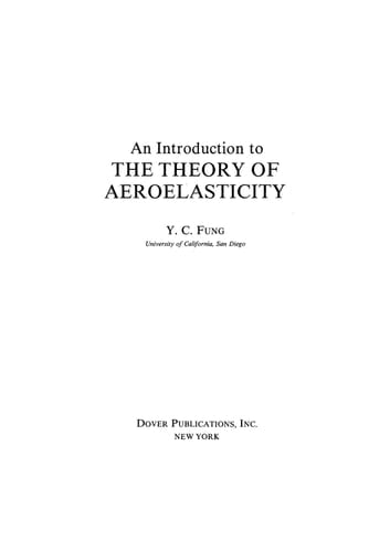 An Introduction to the Theory of Aeroelasticity