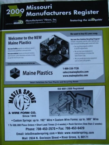 2009 Missouri Manufacturers Register