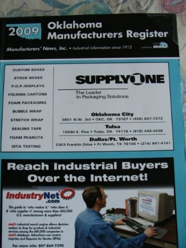 2009 Oklahoma Manufacturers Register