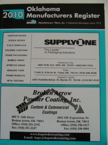 2010 Oklahoma Manufacrurers Register