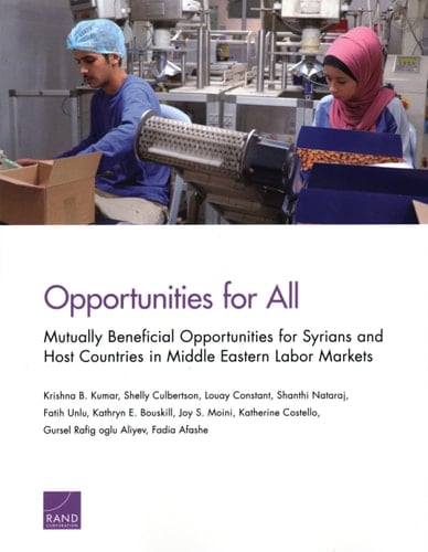 Opportunities for All Mutually Beneficial Opportunities for Syrians and Host Countries in Middle Eastern Labor Markets