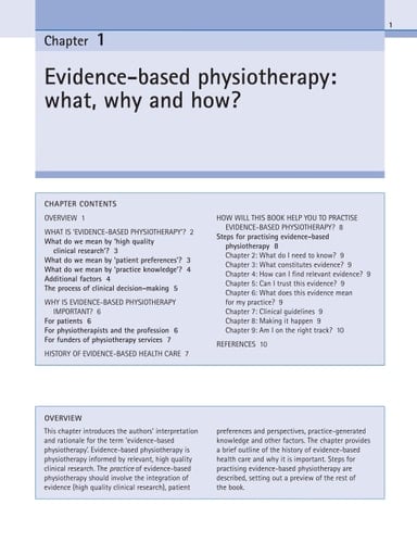 Practical Evidence-based Physiotherapy
