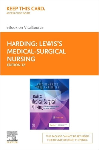 Lewis' Medical-Surgical Nursing Elsevier eBook on VitalSource (Retail Access Card) Assessment and Management of Clinical Problems, Single Volume