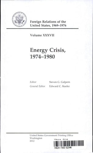 Energy Crisis, 1974-1980