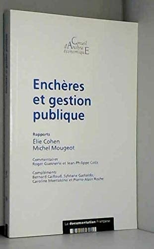 Enchères et gestion publique