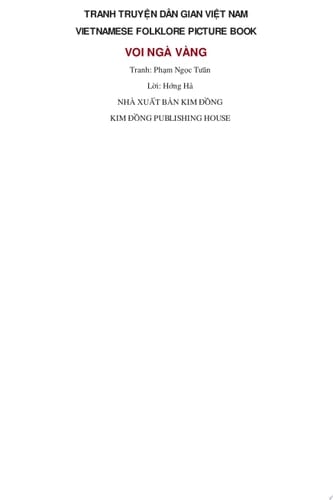 Truyen tranh dan gian Viet Nam - Voi nga vang