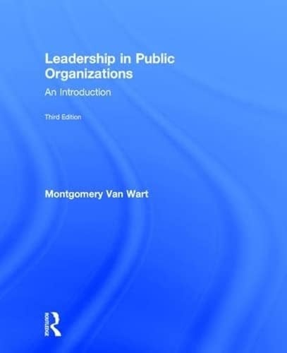 Leadership in Public Organizations An Introduction