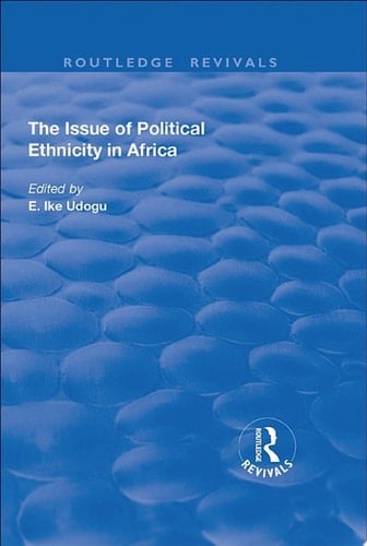 The Issue of Political Ethnicity in Africa