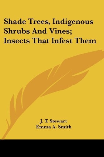 Shade Trees, Indigenous Shrubs And Vines; Insects That Infest Them