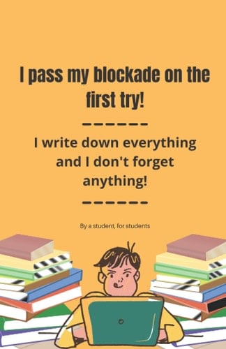 Notebook for blockade preparation: Do not forget anything for the day of the exam