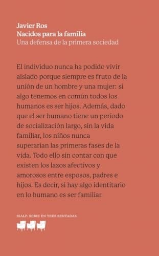 Nacidos para la familia - una defensa de la primera sociedad