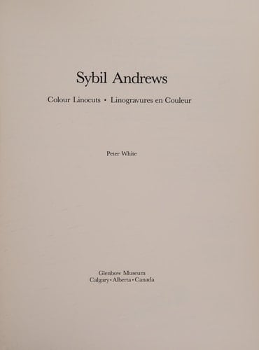 Sybil Andrews : Colour Linocuts : Linogravures en Couleur [sic]