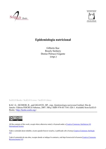 Epidemiologia nutricional